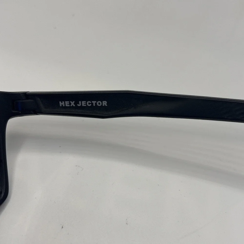 Oakley Hex Jector OX8032-1057 Satin Black/Blue Eyeglasses Frame 57-17-141 #C428